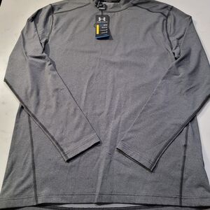 Under Armour Men's Gray Long Sleeve Shirt Compression Golf